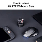 OBSBOT Tiny 3 AI-Powered Spatial Audio 4K PTZ Webcam
