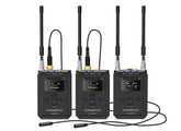 CKMOVA Vocal M V2 UHF Dual-Channel Wireless Microphone System with Independent Audio Recorder