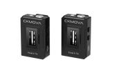 CKMOVA Vocal X V1 Ultra-Compact 2.4GHz Dual-Channel Wireless Microphone