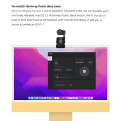 OBSBOT TINY 1080P AI Powered Auto Tracking PTZ Webcam