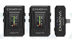 CKMOVA Vocal X V4 Ultra-Compact 2.4GHz Dual-Channel Wireless Microphone