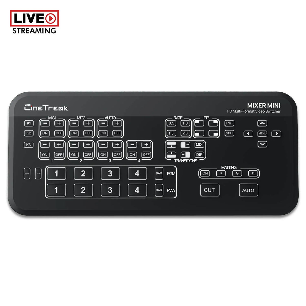 CineTreak Mixer MiNi FHD Live Streaming Switcher
