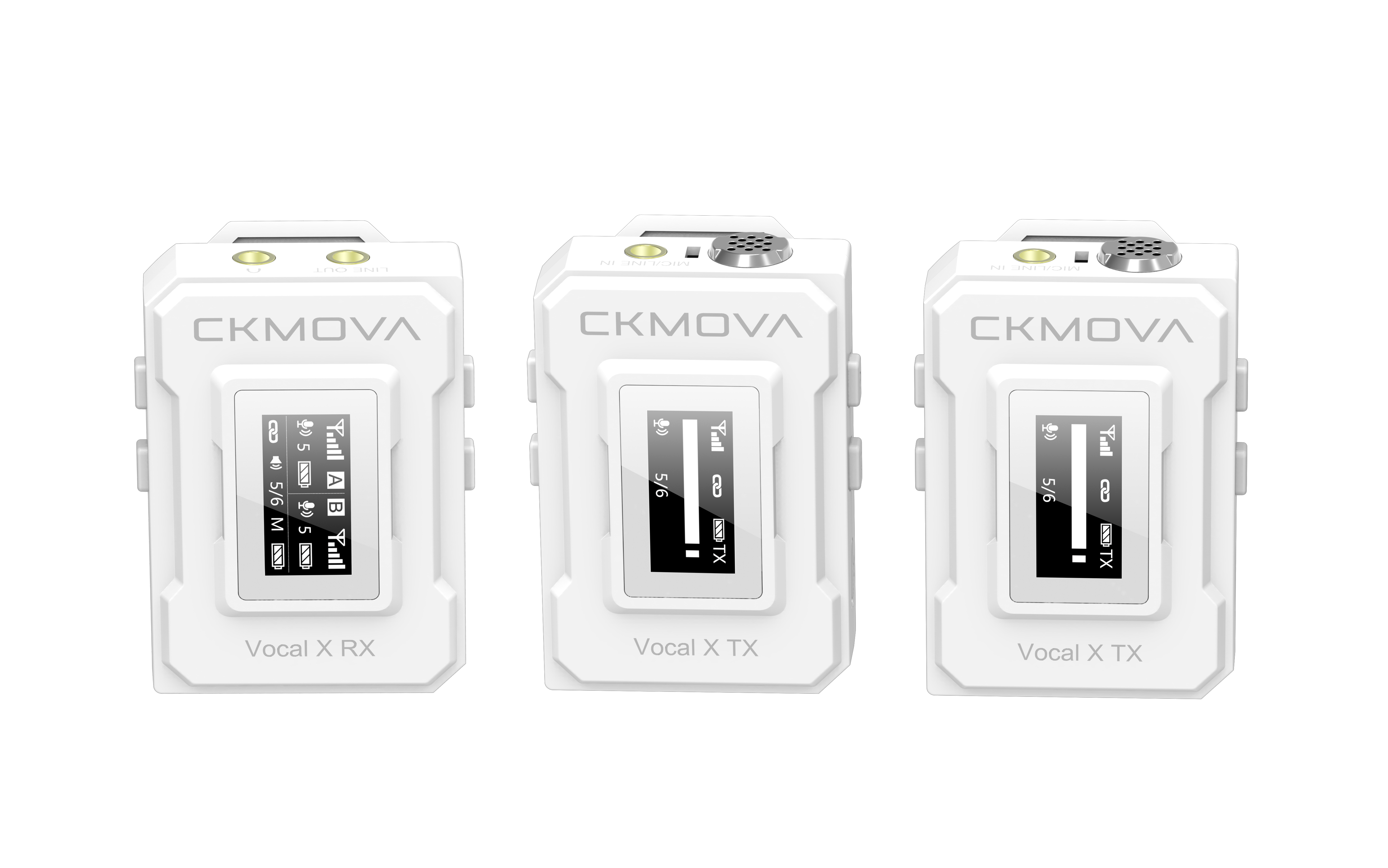 CKMOVA Vocal X V2 UltraCompact 3.5mm Output 2.4GHz Dual-Channel Wireless Microphone