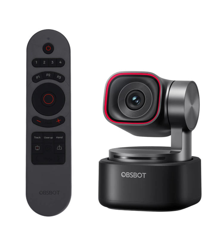 OBSBOT Tiny 3 AI-Powered Spatial Audio 4K PTZ Webcam