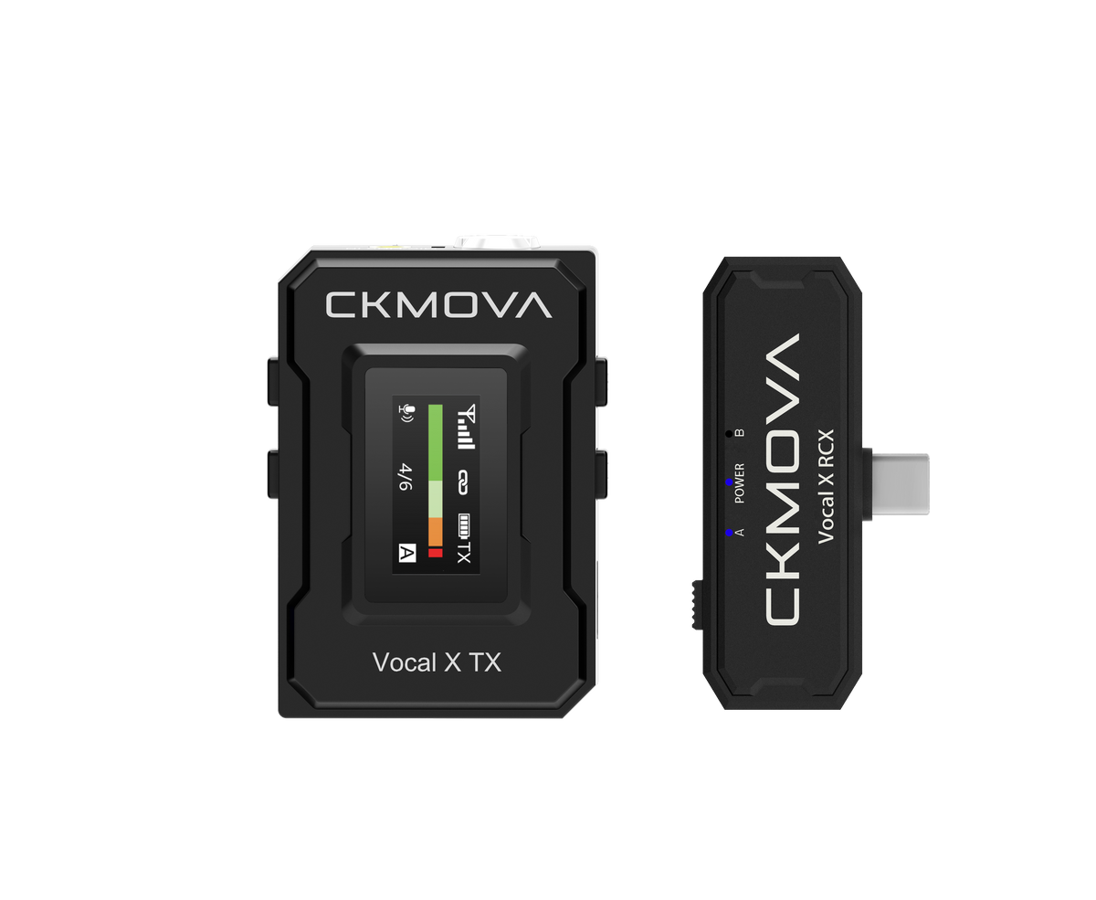 CKMOVA Vocal X V3 Ultra-Compact 2.4GHz Dual-Channel Wireless Microphone