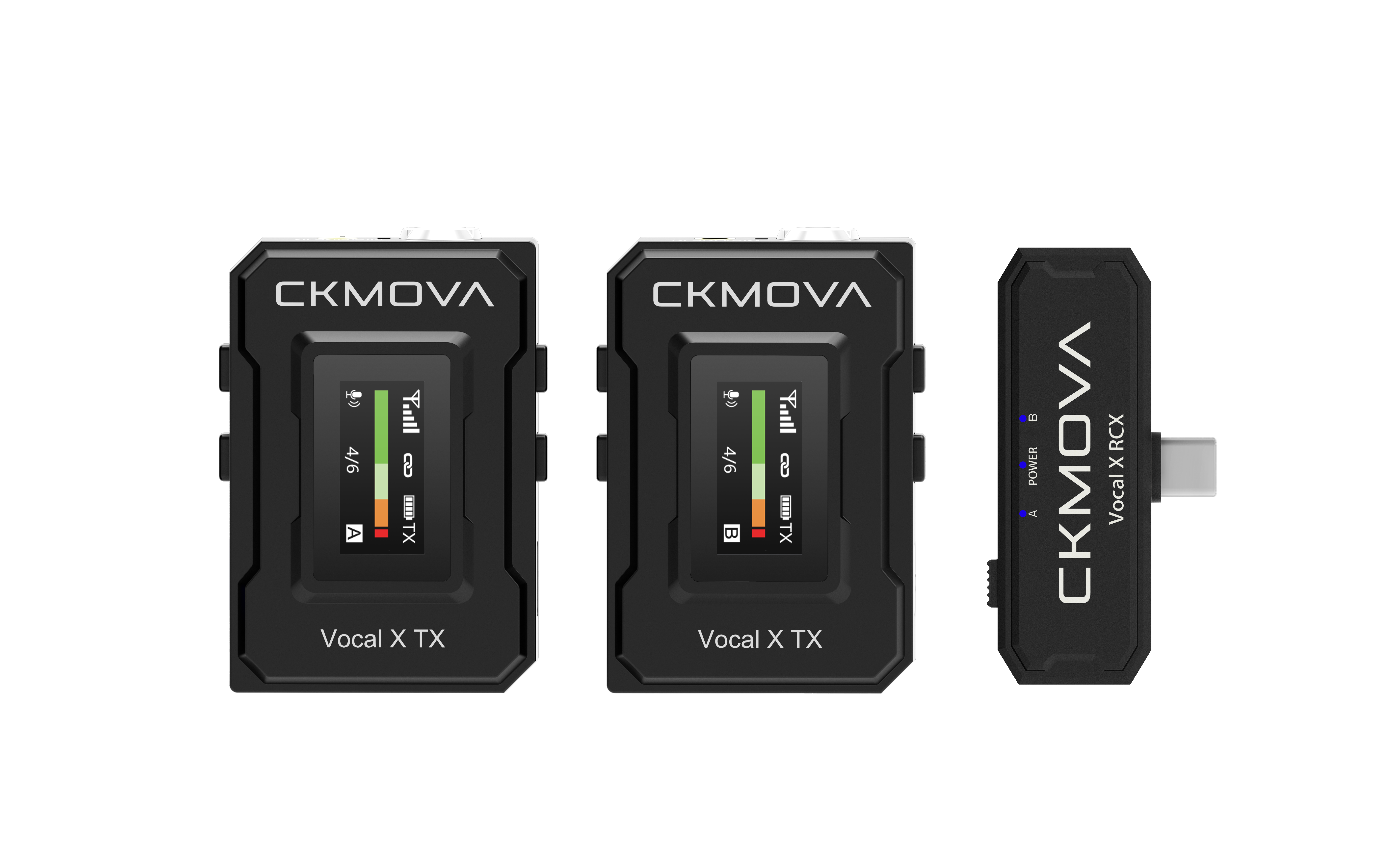 CKMOVA Vocal X V3 Ultra-Compact 2.4GHz Dual-Channel Wireless Microphone