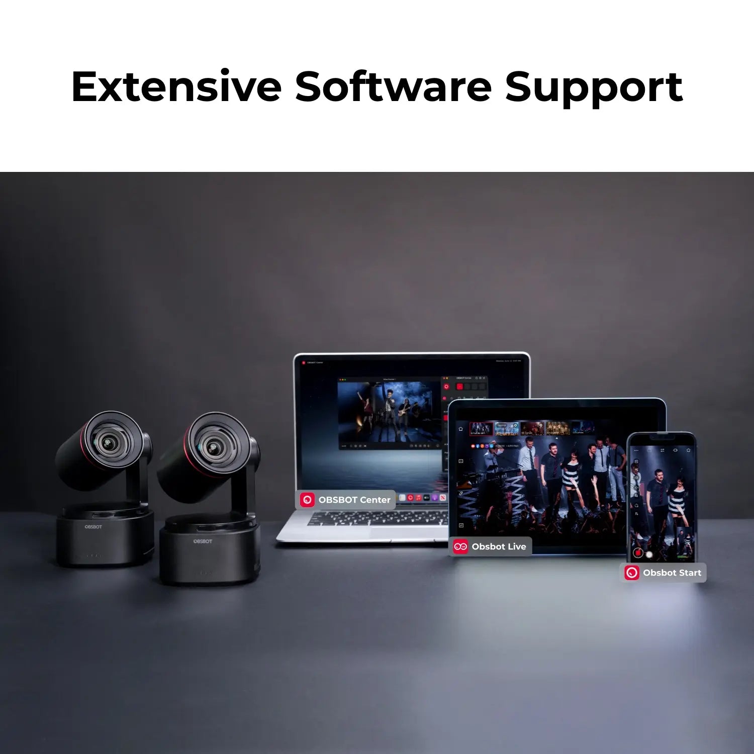 OBSBOT Tail 2 AI-Powered PTZR 4K Live Production Camera