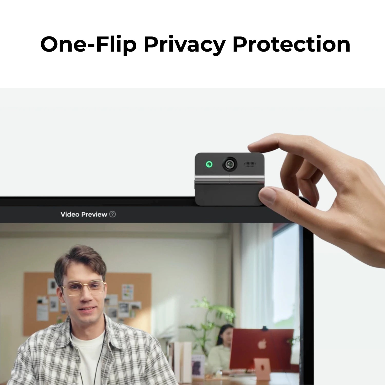 OBSBOT Meet Flip AI-Powered Foldable 4K Webcam