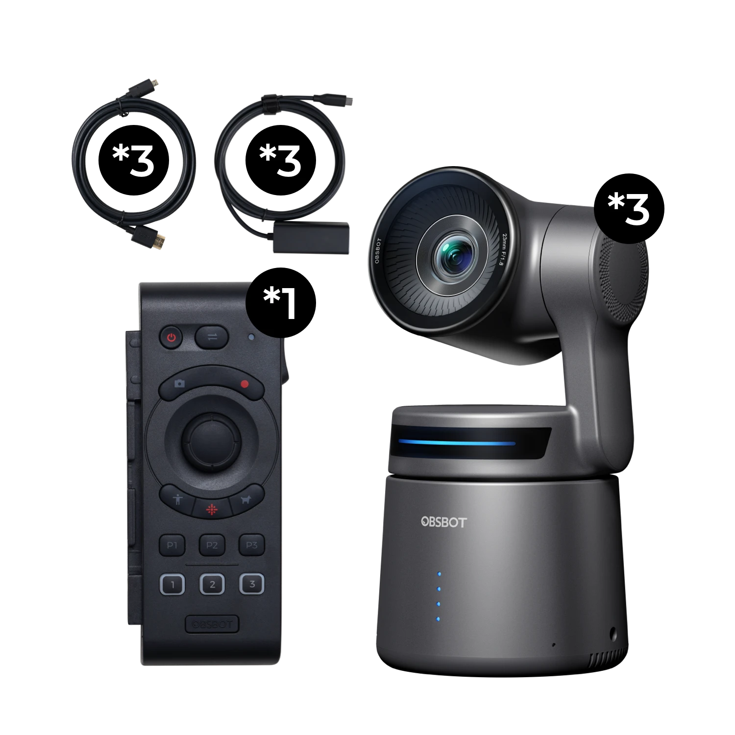 OBSBOT Tail Air AI-Powered 4K PTZ Streaming Camera with NDI Version