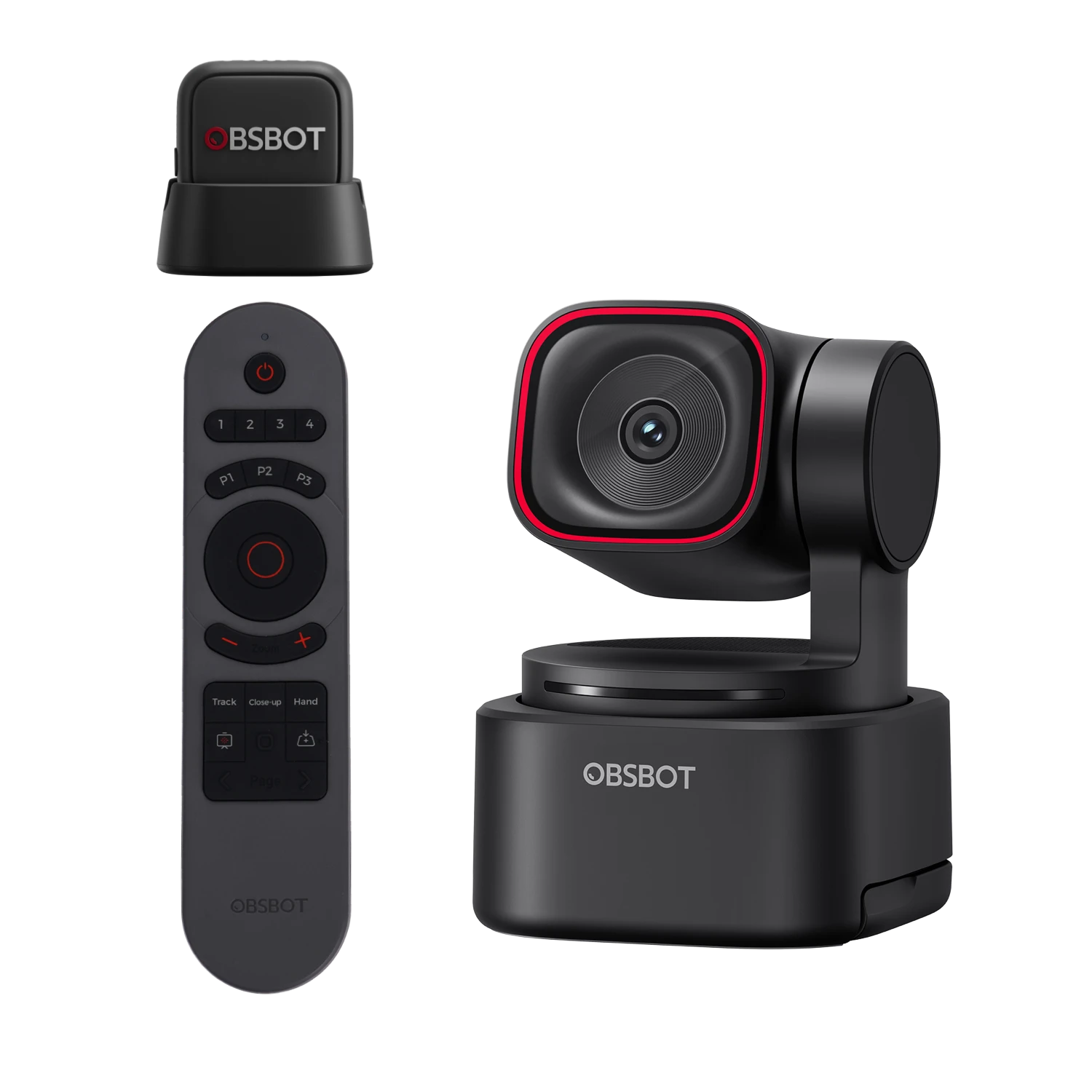 OBSBOT Tiny 3 Lite AI-Powered Spatial Audio 4K PTZ Webcam