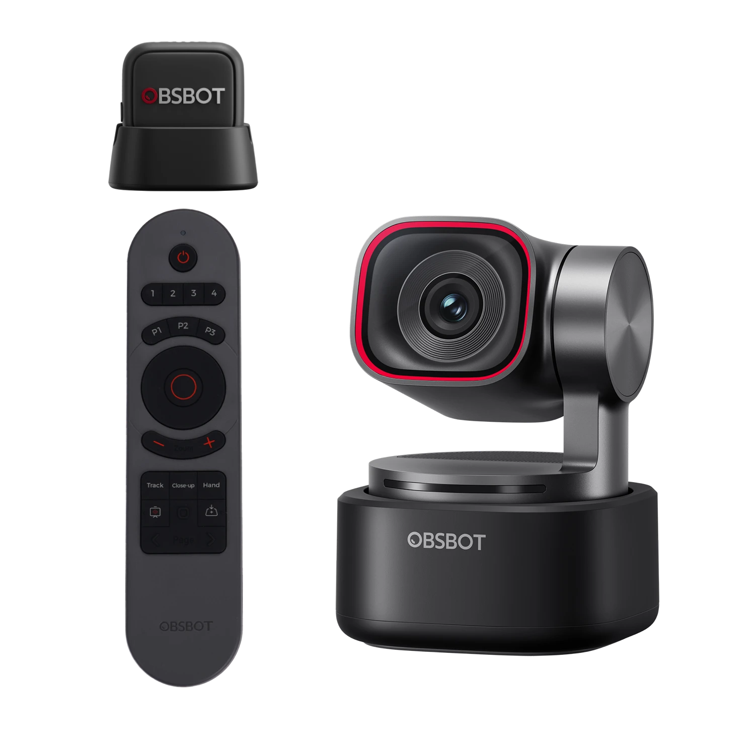 OBSBOT Tiny 3 AI-Powered Spatial Audio 4K PTZ Webcam