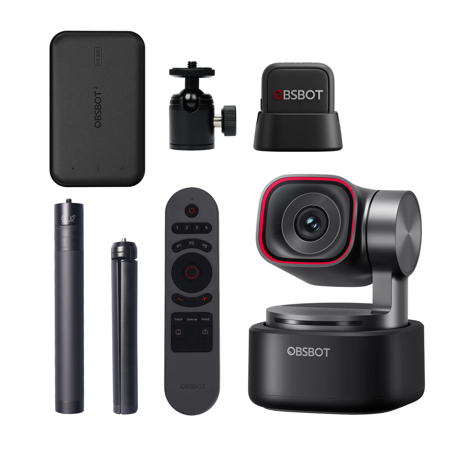 OBSBOT Tiny 3 AI-Powered Spatial Audio 4K PTZ Webcam