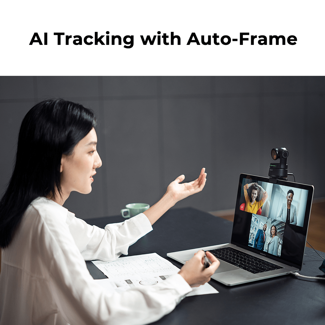 OBSBOT TINY 1080P AI Powered Auto Tracking PTZ Webcam